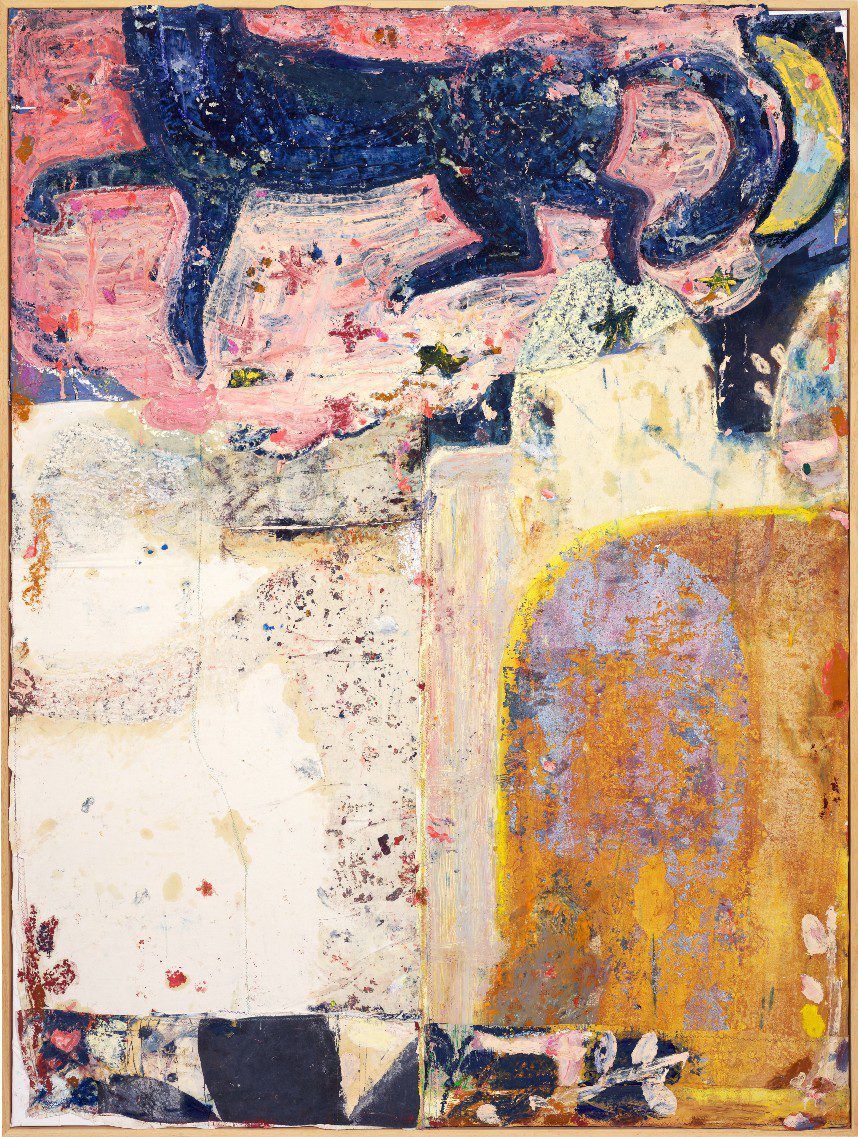 Gommaar Gilliams, ‘Dia’, 2022, oil, oil stick, acrylic on pre-painted and stitched fabrics, 200x150cm