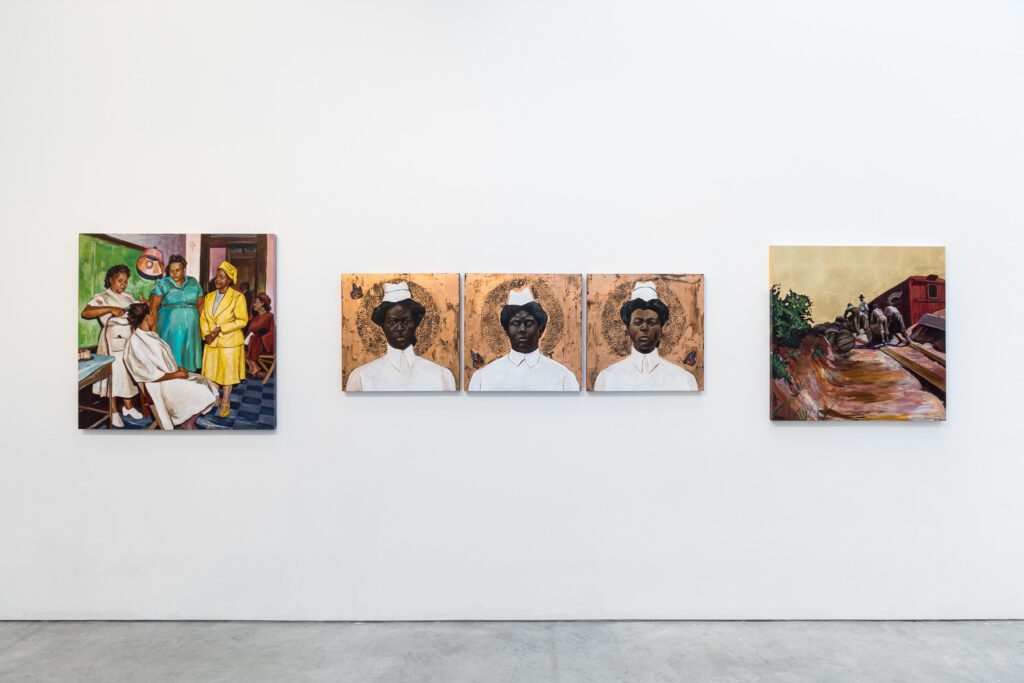 Installation view of Stephen Towns: Glimpses of Americana