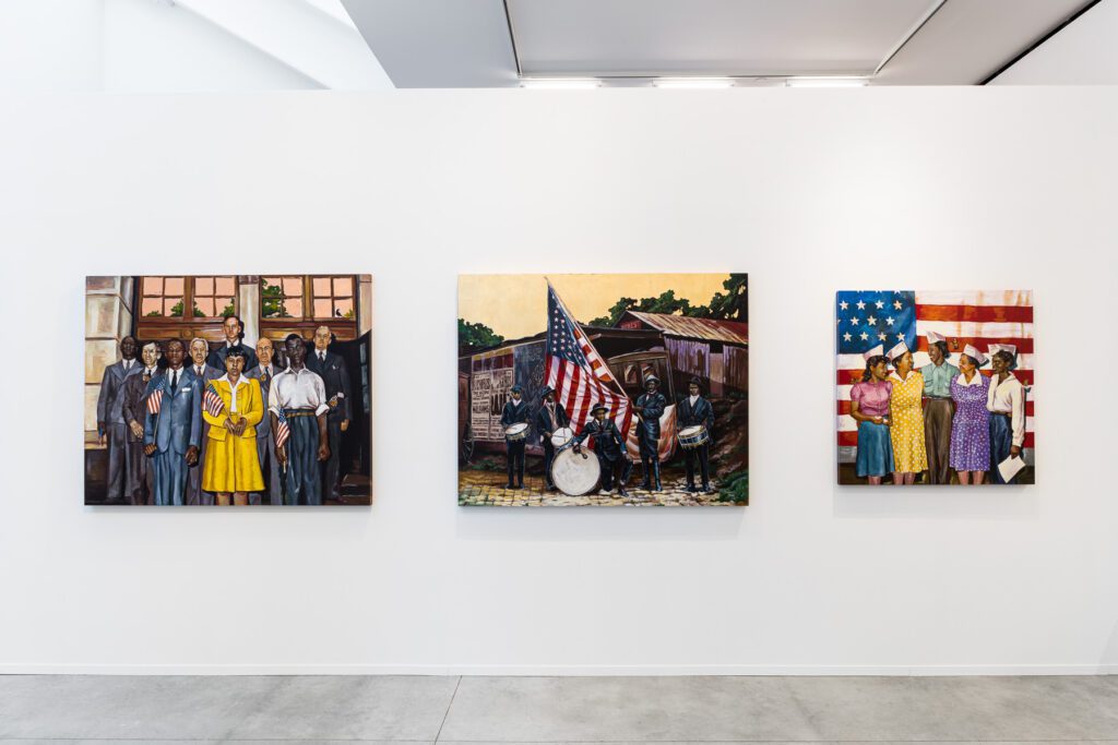 Installation view of Stephen Towns: Glimpses of Americana