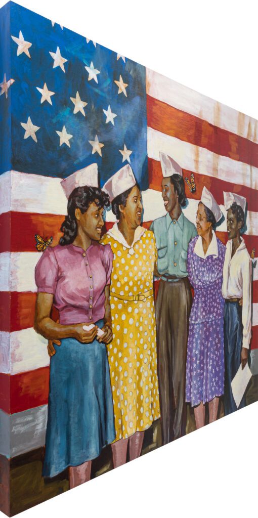 Detail of Stephen Towns, Sisterhood, 2021