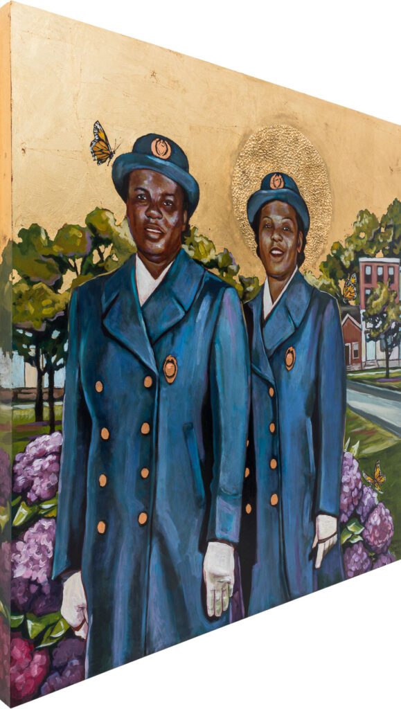 Detail of Stephen Towns, The Crossing Guards, 2021