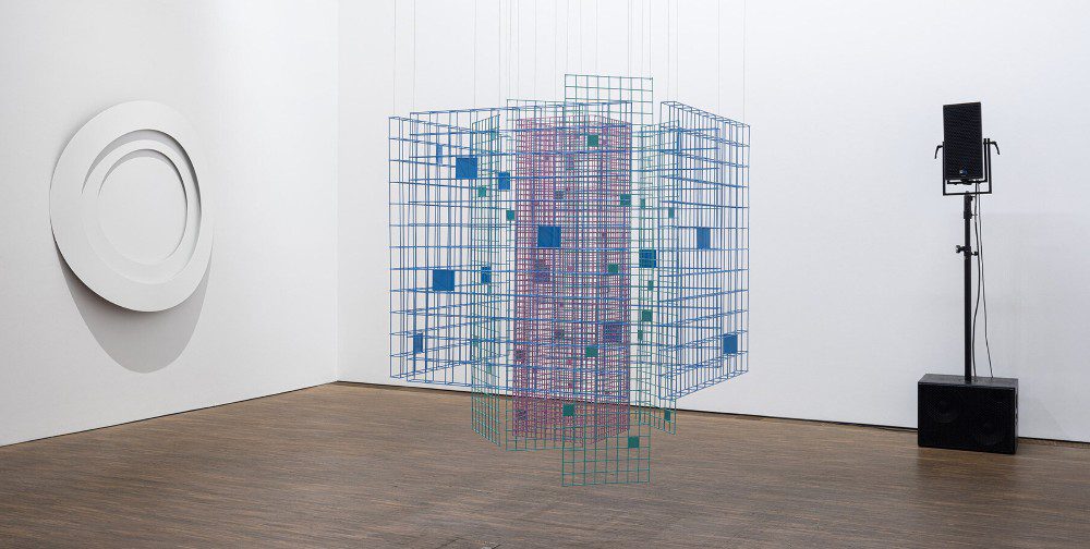 Installation view of Rashid Al Khalifa's Circular Simplicity at Das Kleine Museum Weissenstadt.