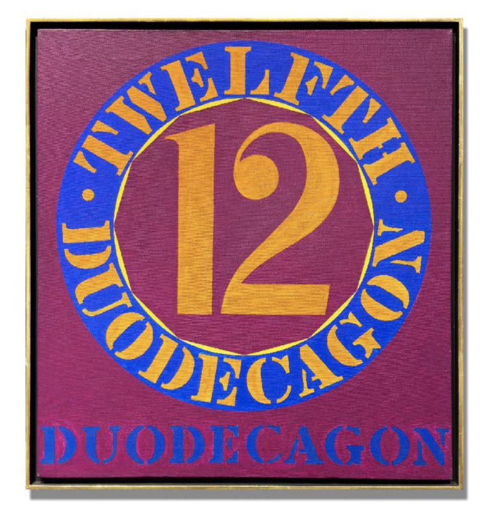 Robert Indiana, Twelfth Duodecagon, 1962